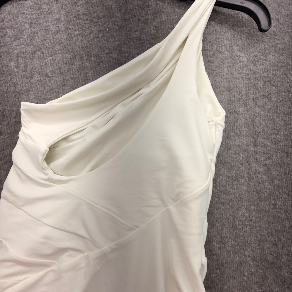 Summersalt The Ruched One-Shoulder One-Piece Swimsuit White Ivory Size 4 - Picture 9 of 10
